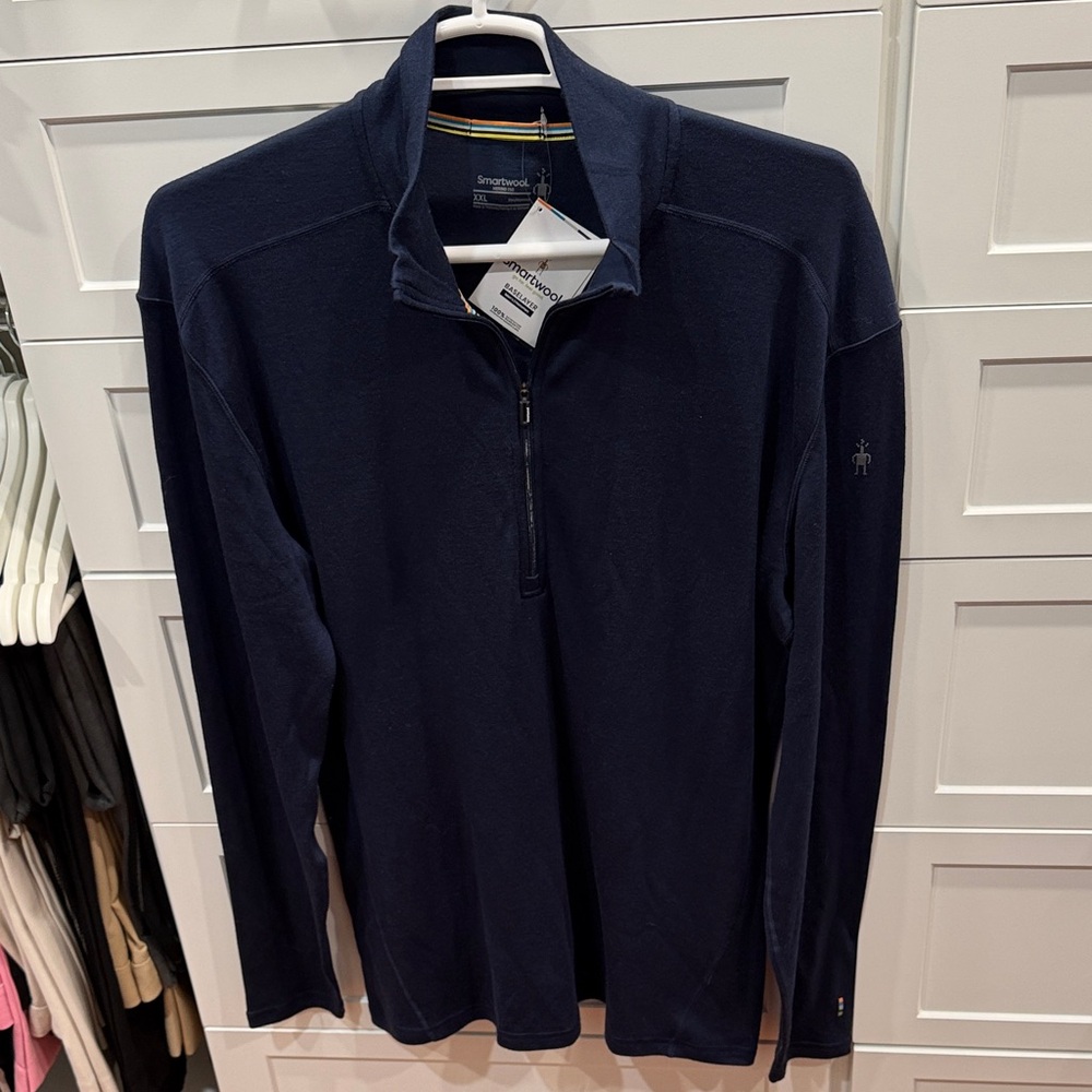 Smartwool Men's Dark Blue Zip-Up Sweater